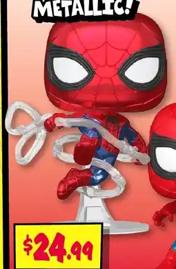 JB Hi-Fi Funko pop marvel spider man brand new day metallic vinyl figure offer
