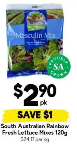 Drakes South Australian Rainbow Fresh Lettuce Mixes offer