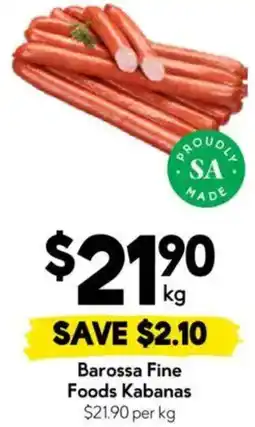 Drakes Barossa Fine Foods Kabanas offer