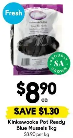 Drakes Kinkawooka Pot Ready Blue Mussels offer