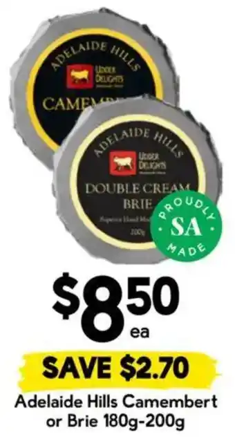 Drakes Adelaide Hills Camembert or Brie offer