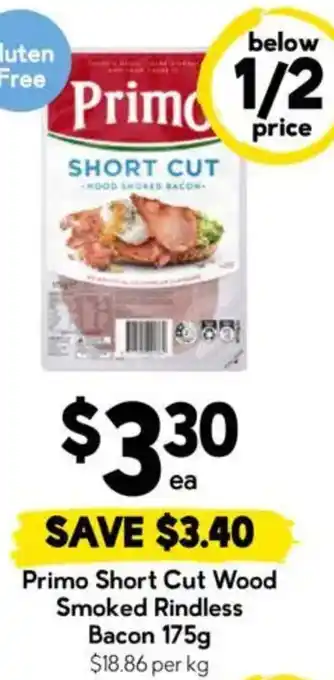 Drakes Primo Short Cut Wood Smoked Rindless Bacon offer