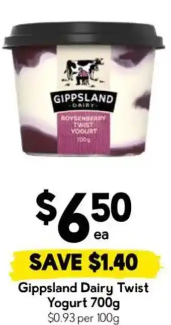 Drakes Gippsland Dairy Twist Yogurt offer