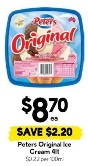 Drakes Peters Original Ice Cream offer