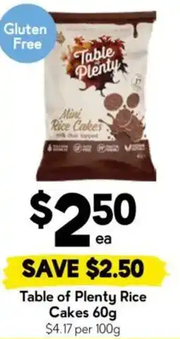 Drakes Table of Plenty Rice Cakes offer
