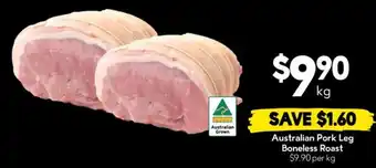 Drakes Australian Pork Leg Boneless Roast offer