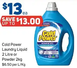 Foodland Cold Power Laundry Liquid or Powder offer