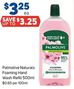 Foodland Palmolive Naturals Foaming Hand Wash Refill offer