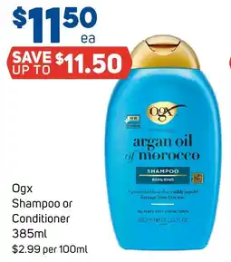 Foodland Ogx Shampoo or Conditioner offer
