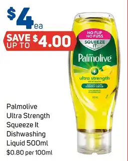 Foodland Palmolive Ultra Strength Squeeze It Dishwashing Liquid offer