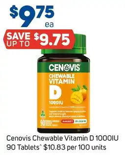 Foodland Cenovis Chewable Vitamin D 1000IU offer