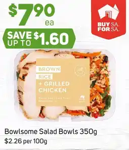 Foodland Bowlsome Salad Bowls offer
