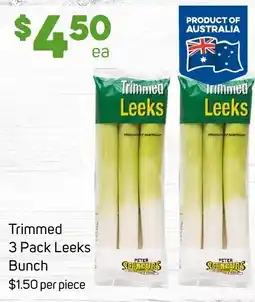 Foodland Trimmed Leeks Bunch offer