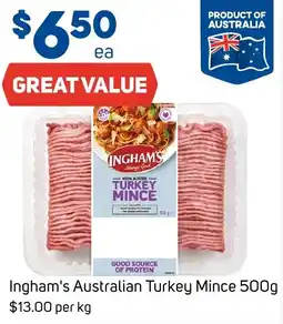 Foodland Inghams Australian Turkey Mince offer