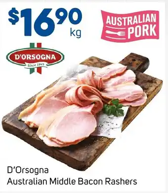 Foodland D Orsogna Australian Middle Bacon Rashers offer