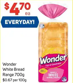 Foodland Wonder White Bread Range offer
