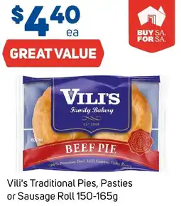 Foodland Vilis Traditional Pies Pasties or Sausage Roll offer