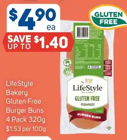 Foodland LifeStyle Bakery Gluten Free Burger Buns offer