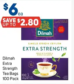 Foodland Dilmah Extra Strength Tea Bags offer