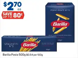 Foodland Barilla Pasta offer