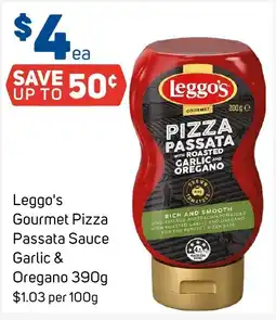 Foodland Leggos Gourmet Pizza Passata Sauce Garlic & Oregano offer
