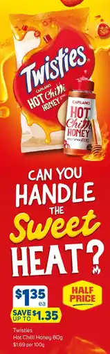 Foodland Twisties Hot Chilli Honey offer
