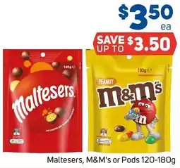 Foodland Maltesers M&Ms or Pods offer