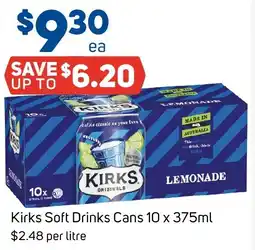 Foodland Kirks Soft Drinks Cans offer