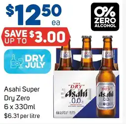 Foodland Asahi Super Dry Zero offer