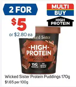 Foodland Wicked Sister Protein Puddings offer
