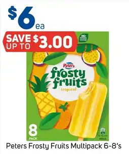 Foodland Peters Frosty Fruits Multipack 6-8s offer