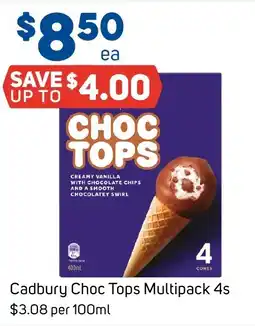Foodland Cadbury Choc Tops Multipack 4s offer