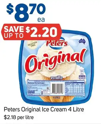 Foodland Peters Original Ice Cream offer