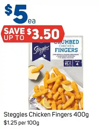 Foodland Steggles Chicken Fingers offer