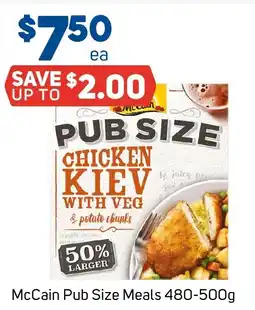 Foodland McCain Pub Size Meals offer