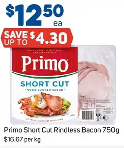 Foodland Primo Short Cut Rindless Bacon offer