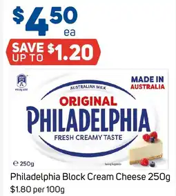 Foodland Philadelphia Block Cream Cheese offer