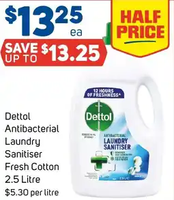 Foodland Dettol Antibacterial Laundry Sanitiser Fresh Cotton offer