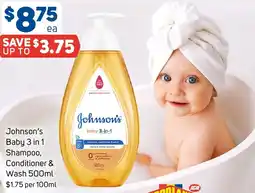 Foodland Johnsons Baby 3 in 1 Shampoo Conditioner & Wash offer