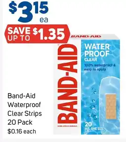 Foodland Band-Aid Waterproof Clear Strips offer