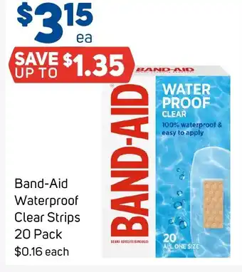 Foodland Band-Aid Waterproof Clear Strips offer