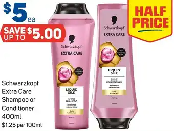 Foodland Schwarzkopf Extra Care Shampoo or Conditioner offer