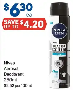 Foodland Nivea Aerosol Deodorant offer