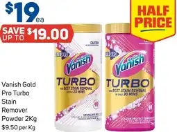 Foodland Vanish Gold Pro Turbo Stain Remover Powder offer