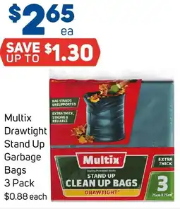 Foodland Multix Drawtight Stand Up Garbage Bags offer