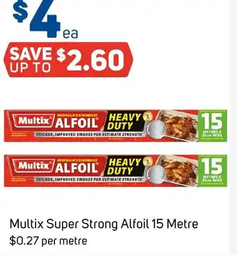 Foodland Multix Super Strong Alfoil offer