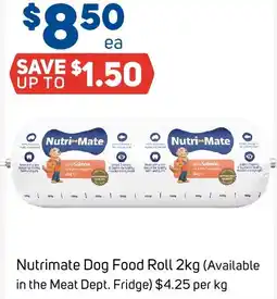 Foodland Nutrimate Dog Food Roll offer