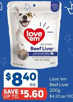 Foodland Love 'em Beef Liver offer