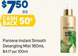 Foodland Pantene Instant Smooth Detangling Mist offer