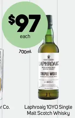 Foodland Laphroaig 10YO Single Malt Scotch Whisky offer